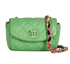 Mini Flap, &pound;1,500, Handbags, Green, Lambskin Leather, Front view